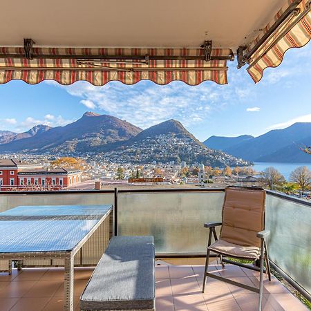 Imperial Of Lugano 4 With A Lake View Behind The Station And 10 Min From The Lake Apartman Kültér fotó